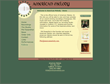 Tablet Screenshot of americanmelody.com